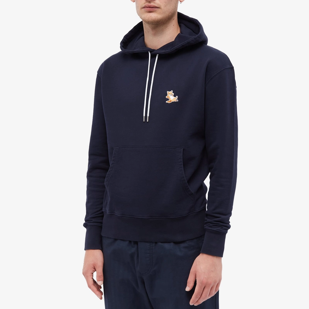 Maison Kitsune Chillax Fox Patch Classic Hoodie Navy